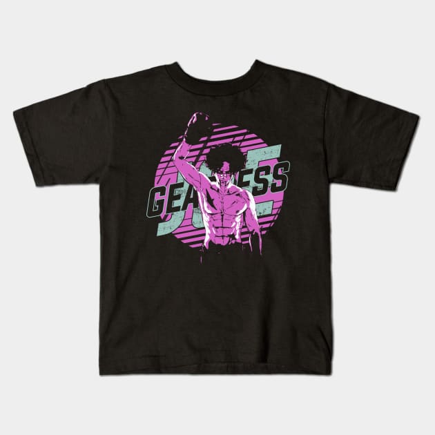 Gearless Joe || Megalo Box anime Kids T-Shirt by nataly_owl